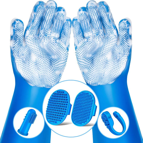 6-piece pet grooming bath kit